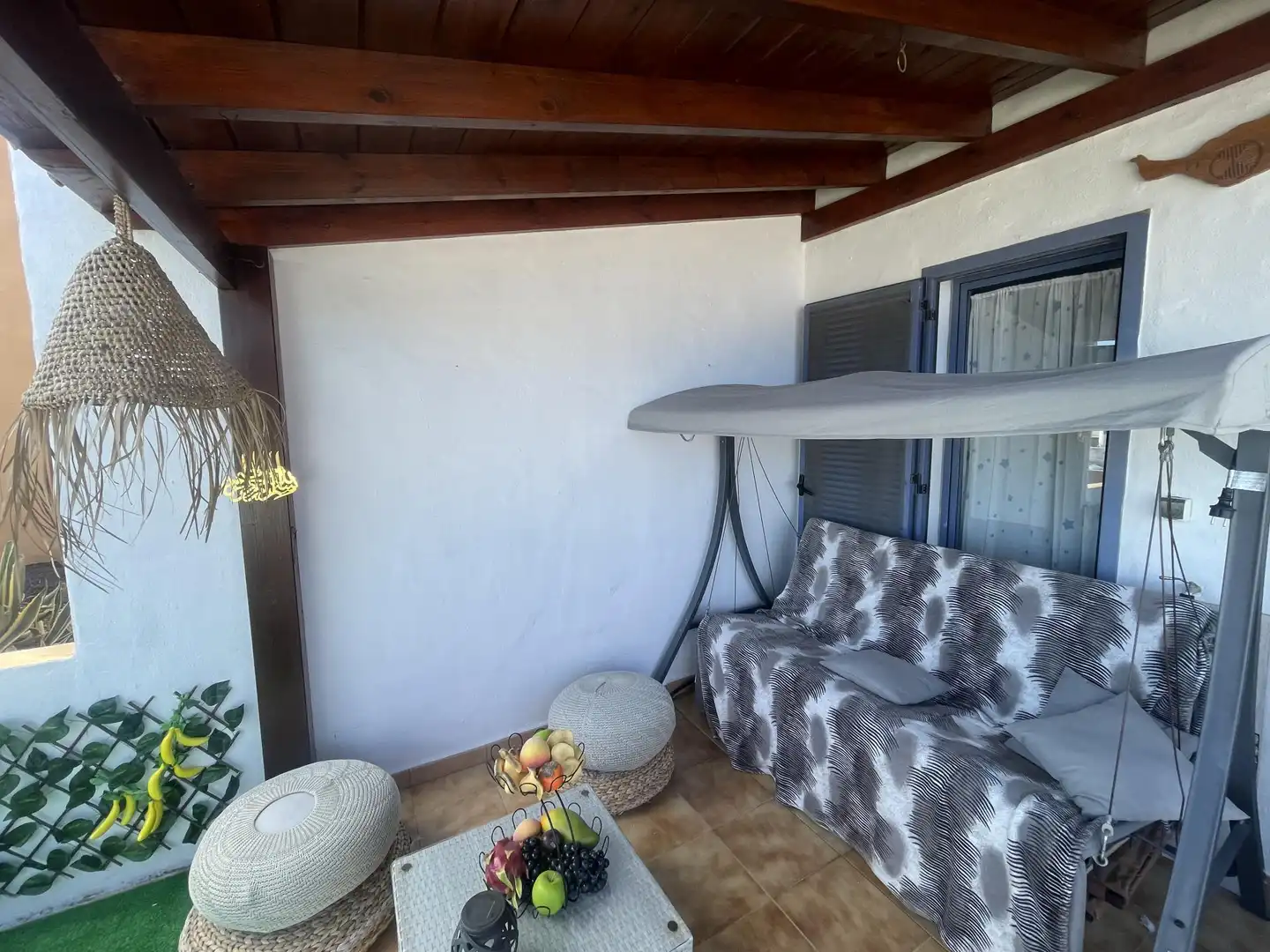 Terrasse von Wohnung zum Verkauf in Antigua mit Privatgarten, Parkett und Terrasse