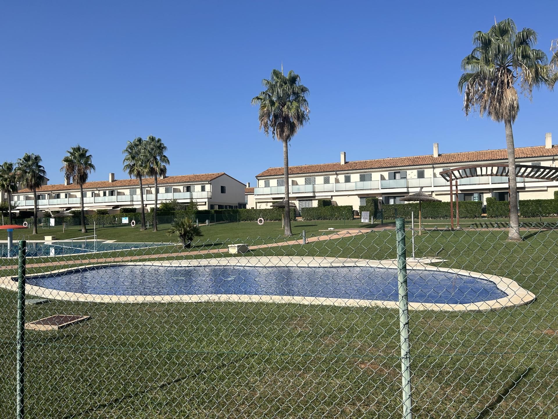 Garten von Wohnung miete in San Jorge / Sant Jordi mit Klimaanlage, Privatgarten und Terrasse