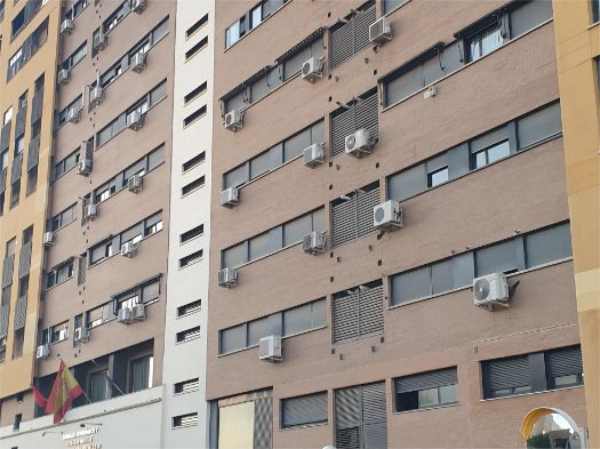 Exterior view of Flat for sale in  Madrid Capital  with Air Conditioner, Heating and Private garden