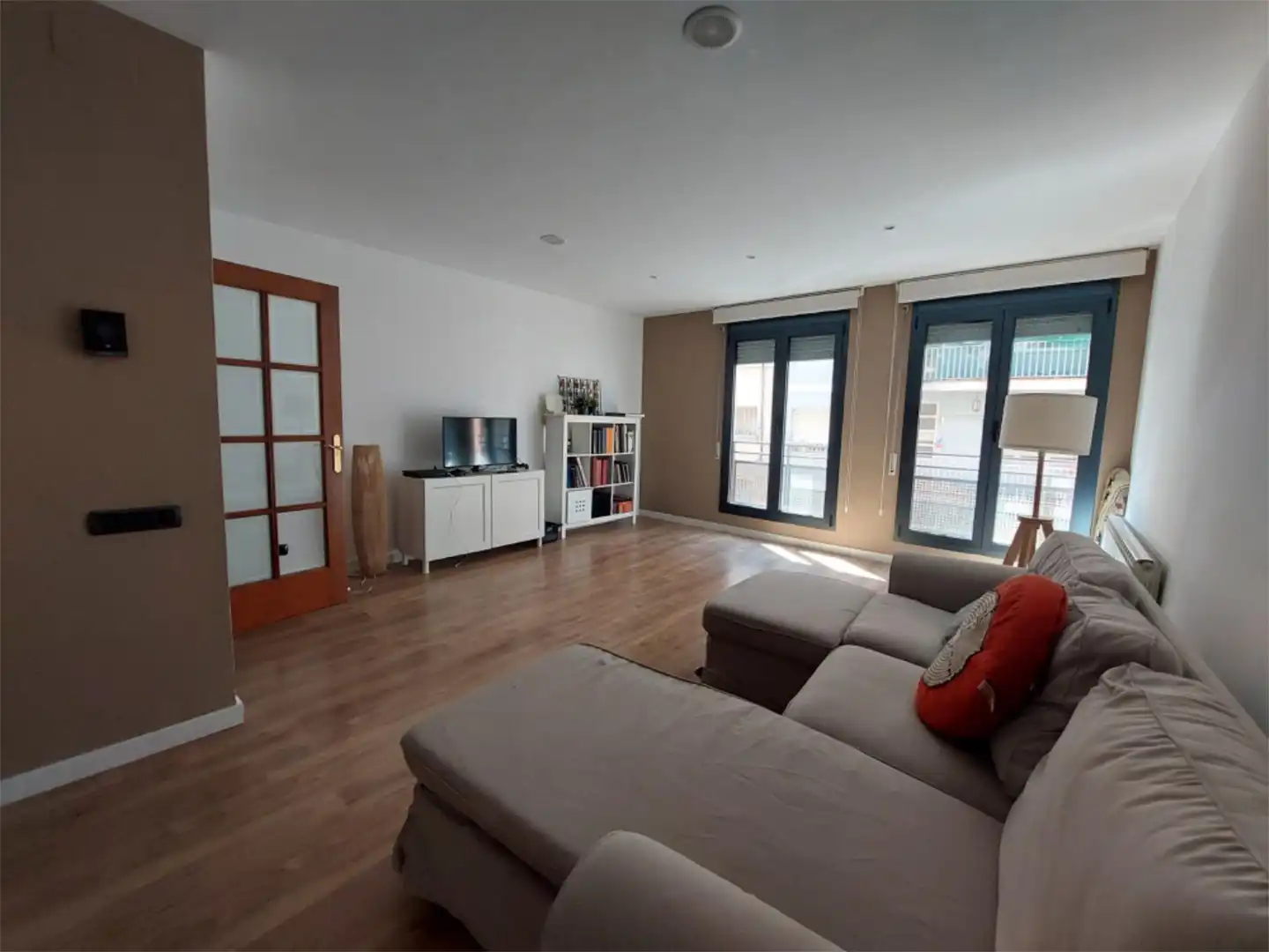 Wohnzimmer von Wohnung zur untervermieten in Terrassa mit Klimaanlage, Heizung und Parkett