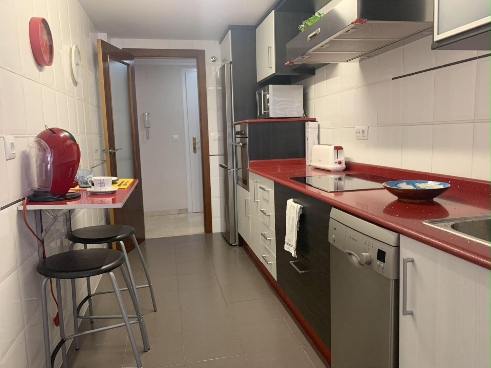 Cocina de Piso de alquiler en  Murcia Capital con Aire acondicionado, Calefacción y Parquet