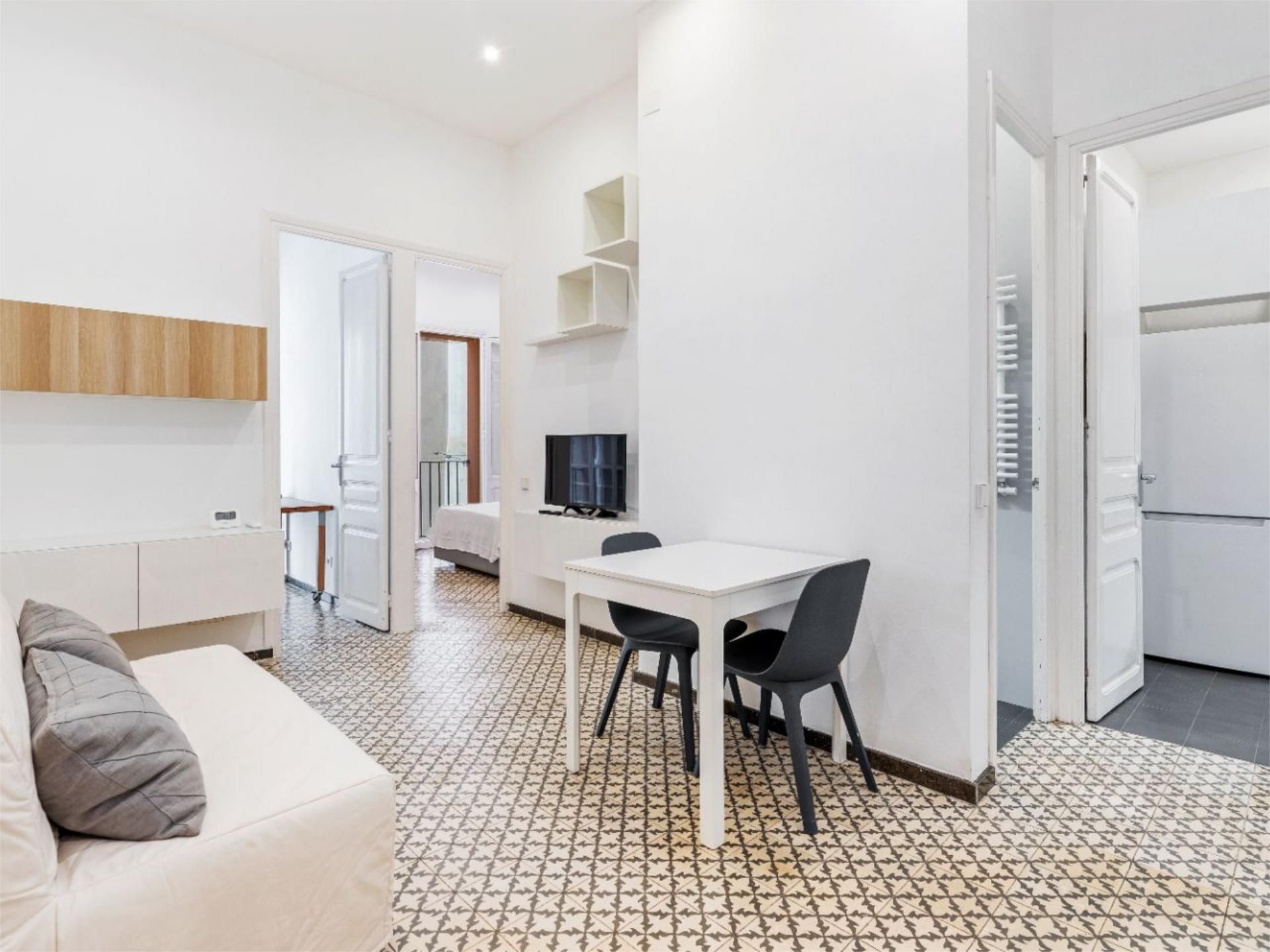 Living room of Flat to rent in  Barcelona Capital  with Air Conditioner and Balcony