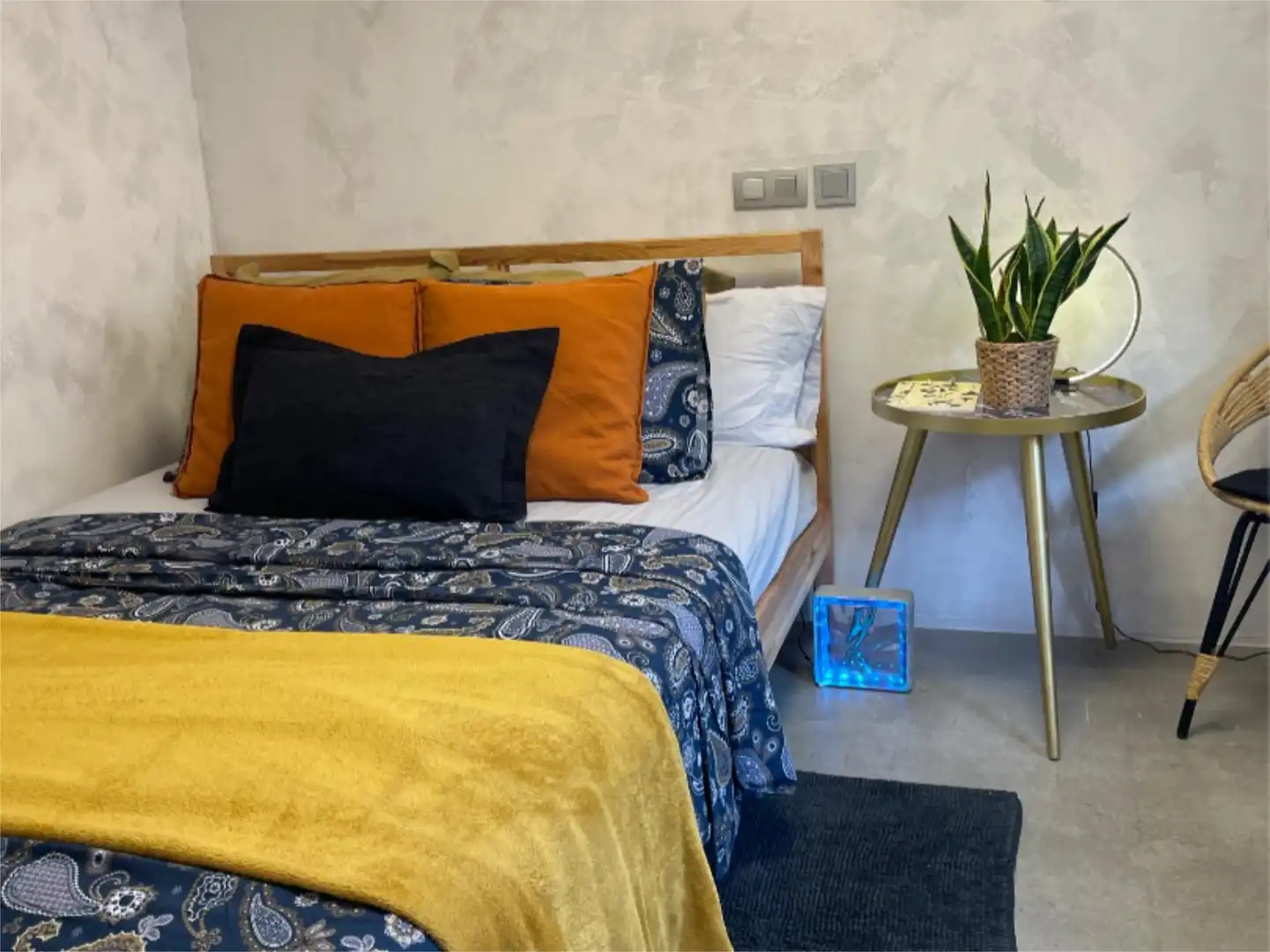 Bedroom of Flat for share in Madrid  with Air Conditioner, Heating and Terrace