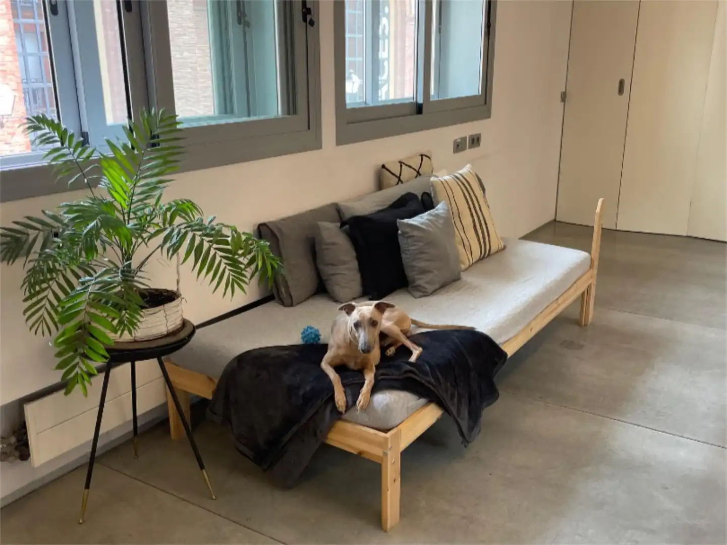 Living room of Flat for share in Madrid  with Air Conditioner, Heating and Terrace