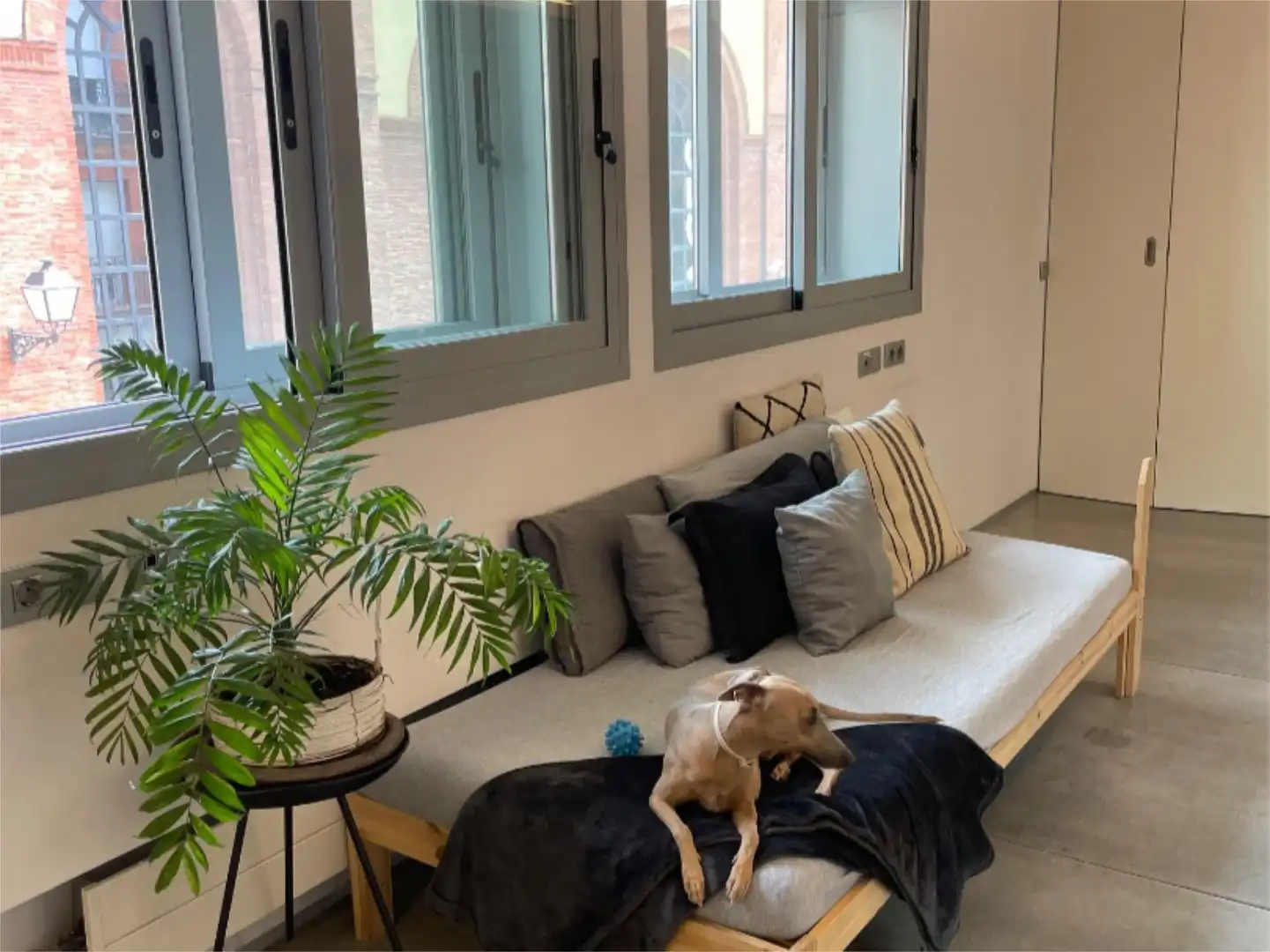 Living room of Flat for share in Madrid  with Air Conditioner, Heating and Terrace