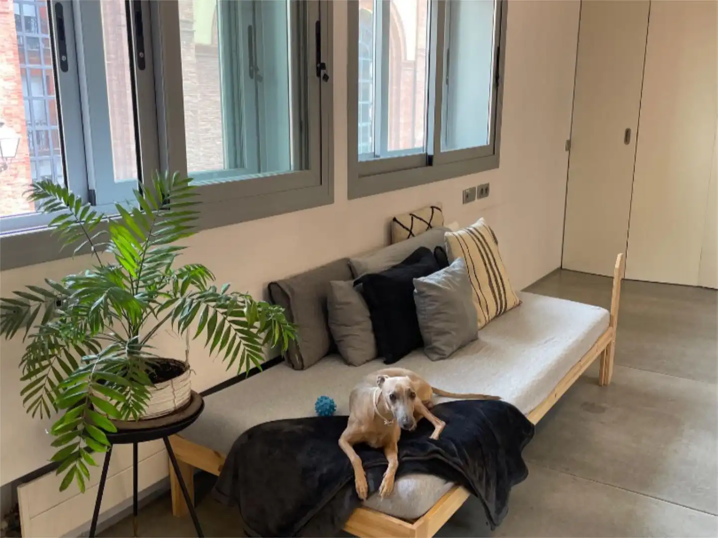 Living room of Flat for share in Madrid  with Air Conditioner, Heating and Terrace