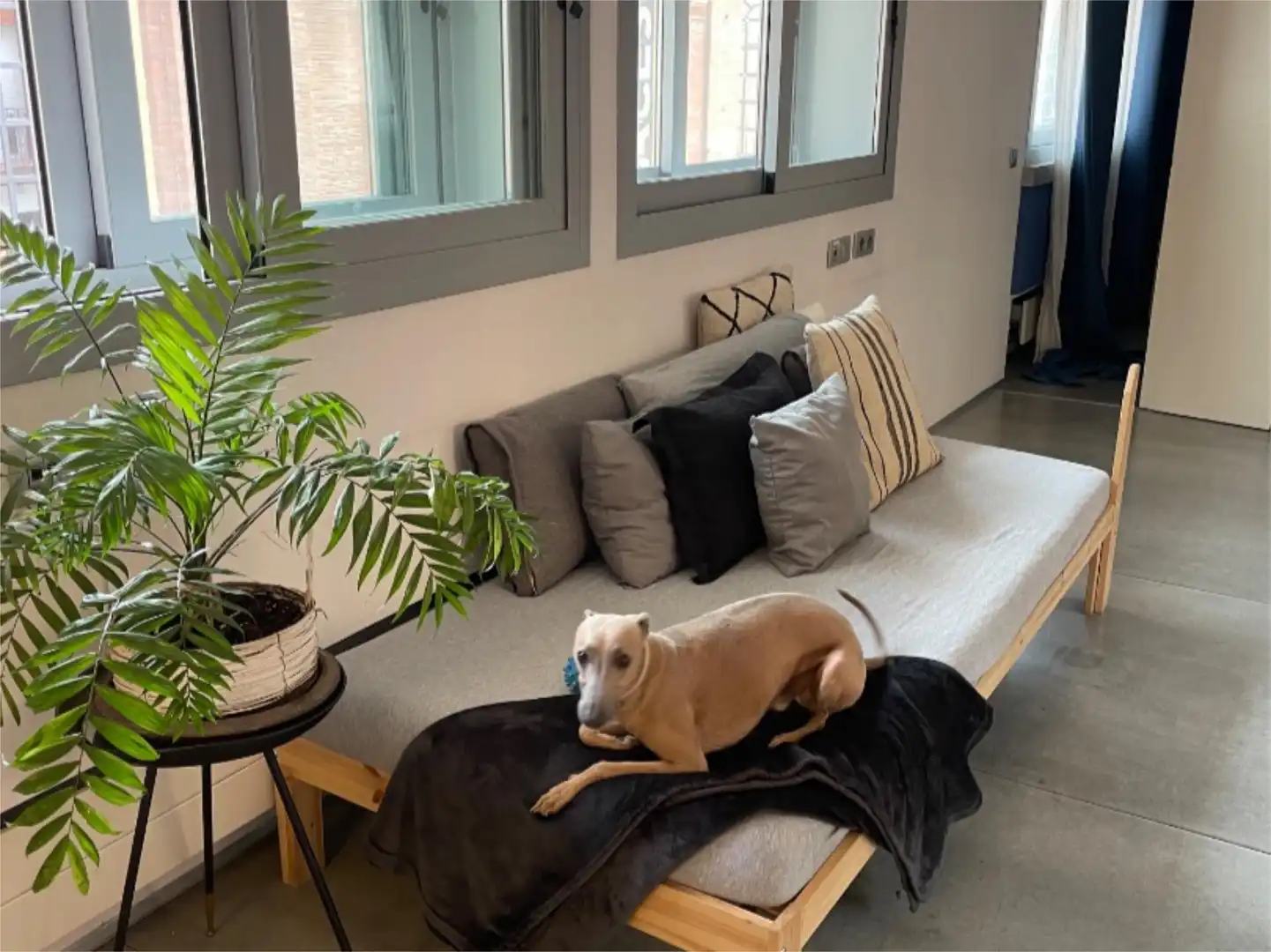 Living room of Flat for share in Madrid  with Air Conditioner, Heating and Terrace