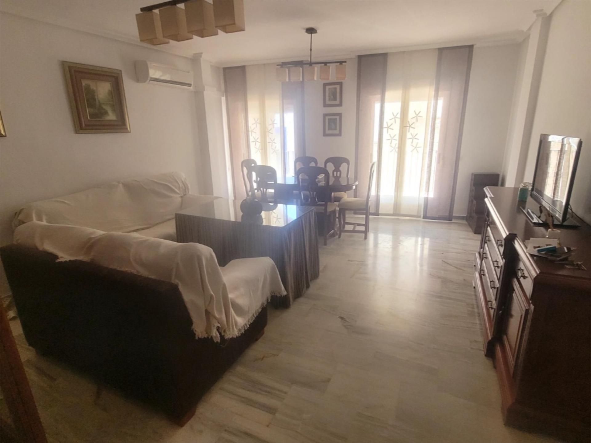 Sala d'estar de Pis de lloguer en Andújar amb Aire condicionat, Terrassa i Moblat