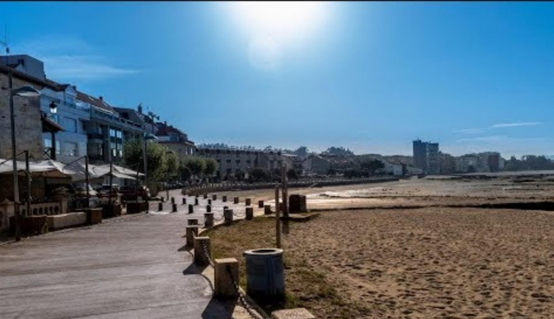 Vista exterior de Pis de lloguer en Vilagarcía de Arousa amb Calefacció, Parquet i Moblat
