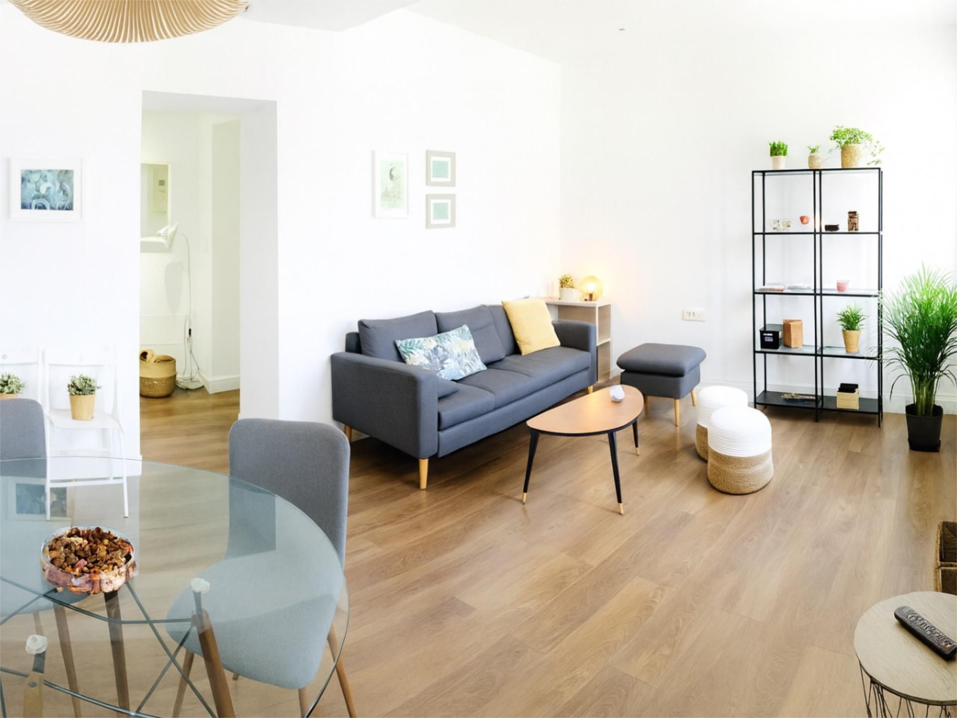 Living room of Flat to rent in  Murcia Capital  with Air Conditioner, Heating and Parquet flooring