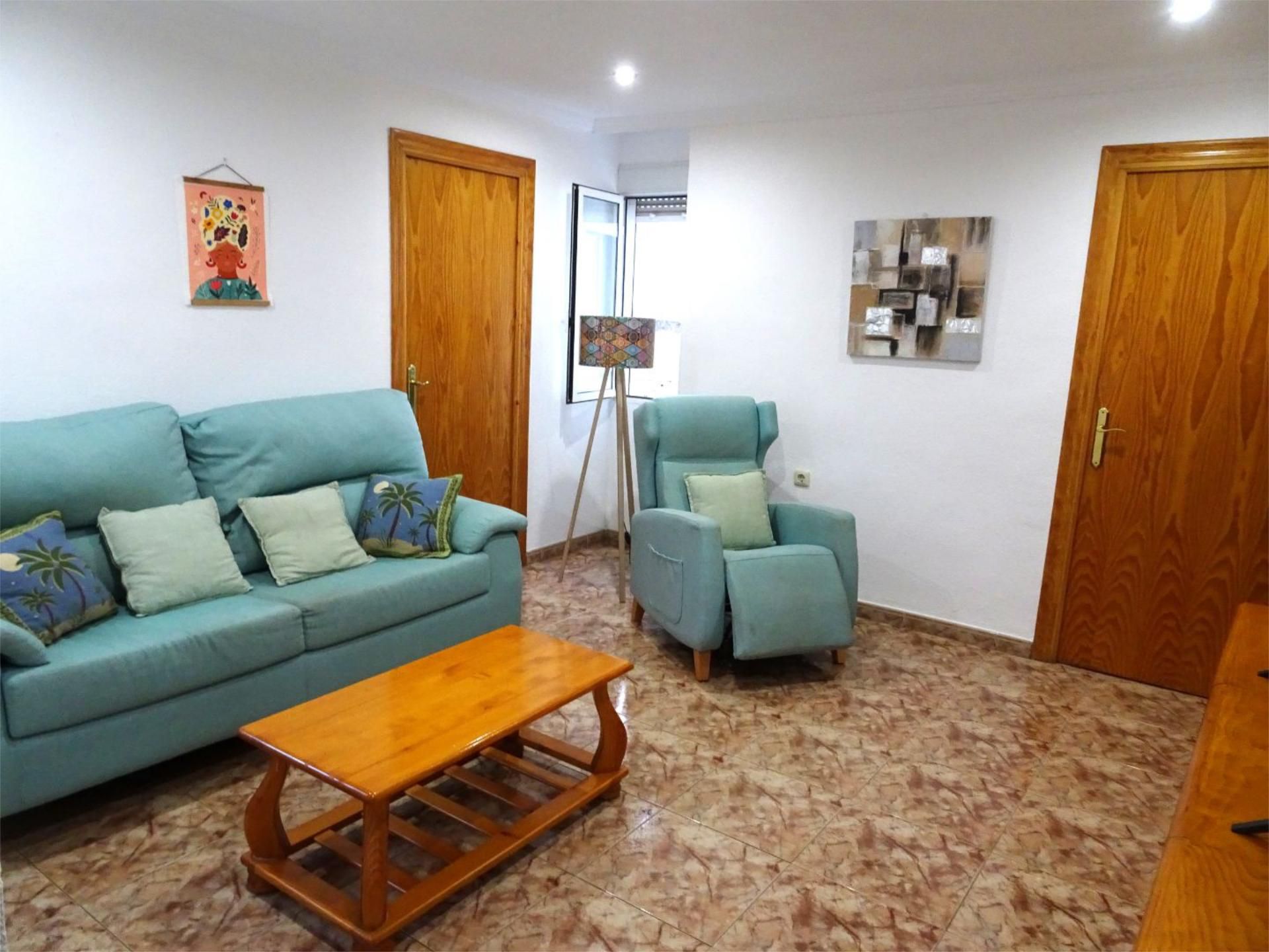 Sala d'estar de Pis de lloguer en Elche / Elx amb Terrassa i Balcó