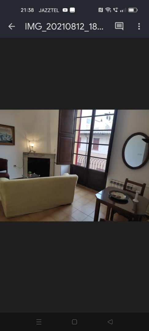 Sala d'estar de Pis de lloguer en  Palma de Mallorca amb Moblat, Rentadora i Balcó