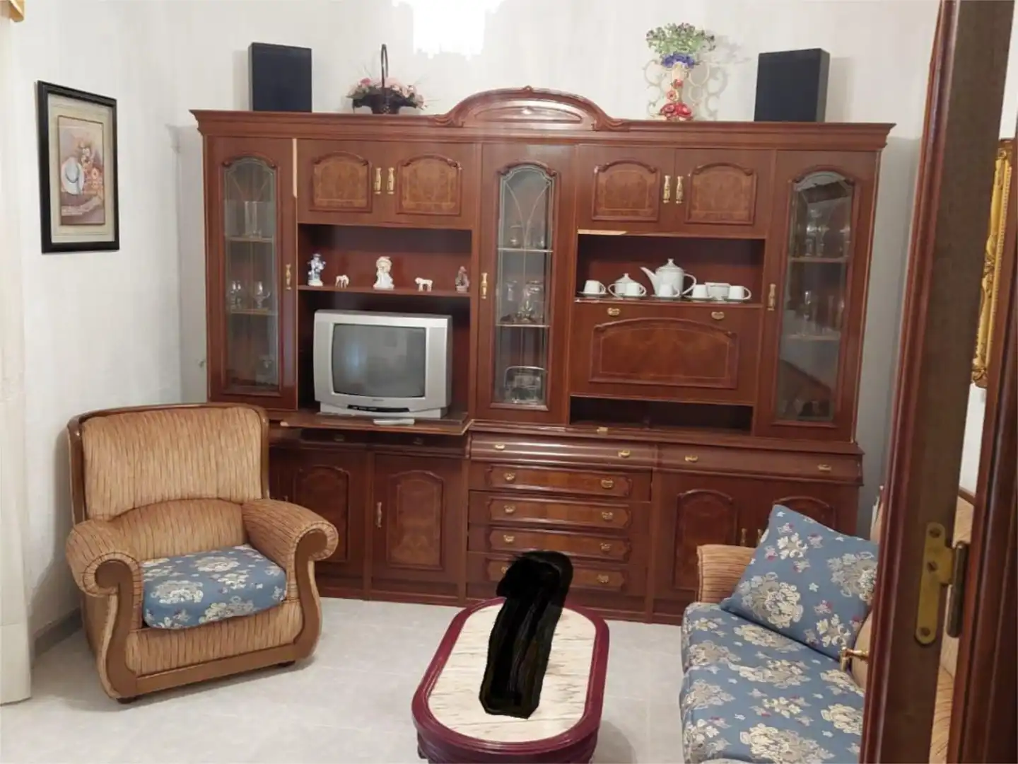 Piso en venta en Calle Depositos de Agua, 25, La Solana Sala de estar de Piso en venta en La Solana con Calefacción y Amueblado