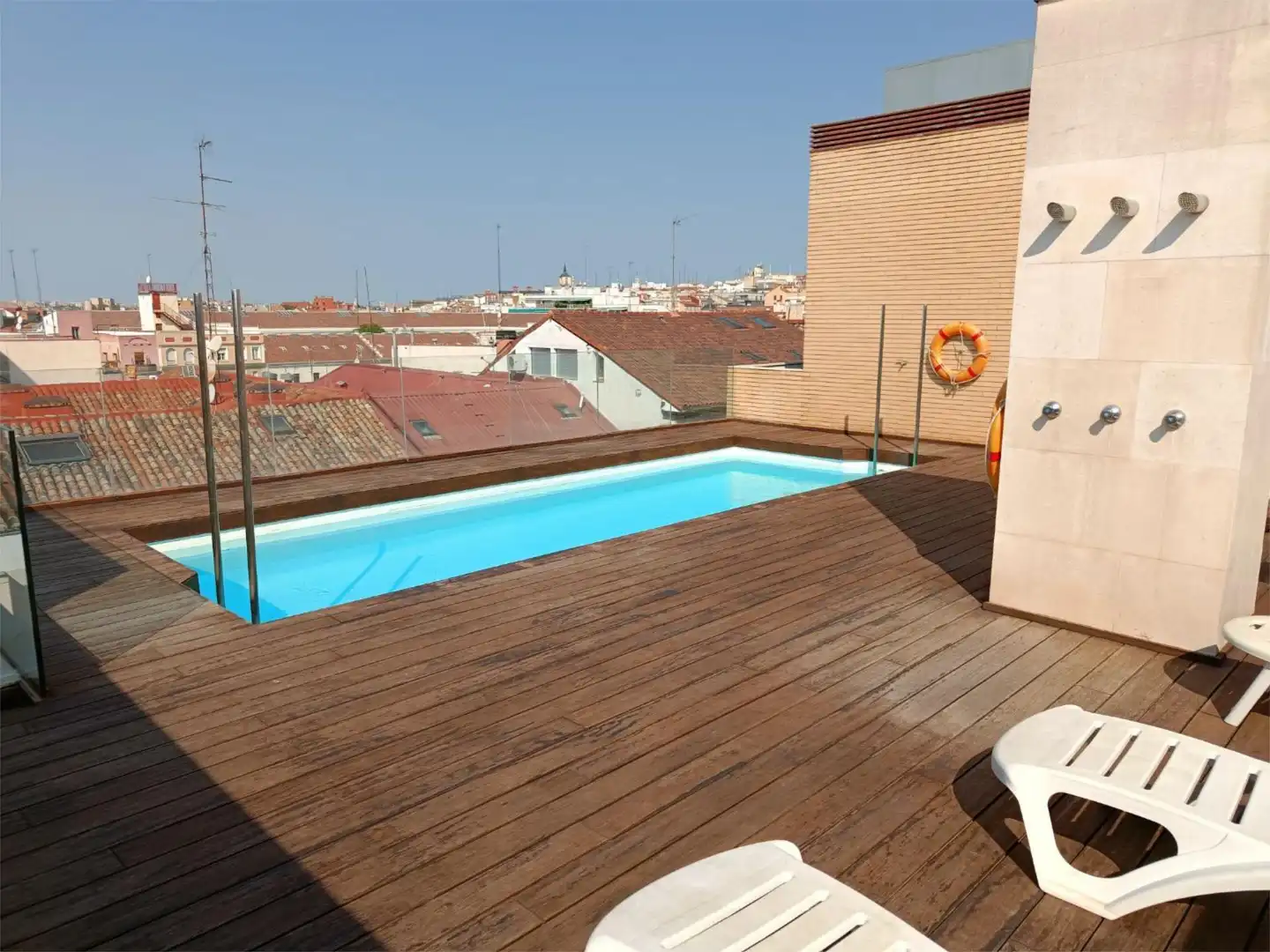 Swimming pool of Flat for sale in Madrid  with Heating, Terrace and Swimming Pool