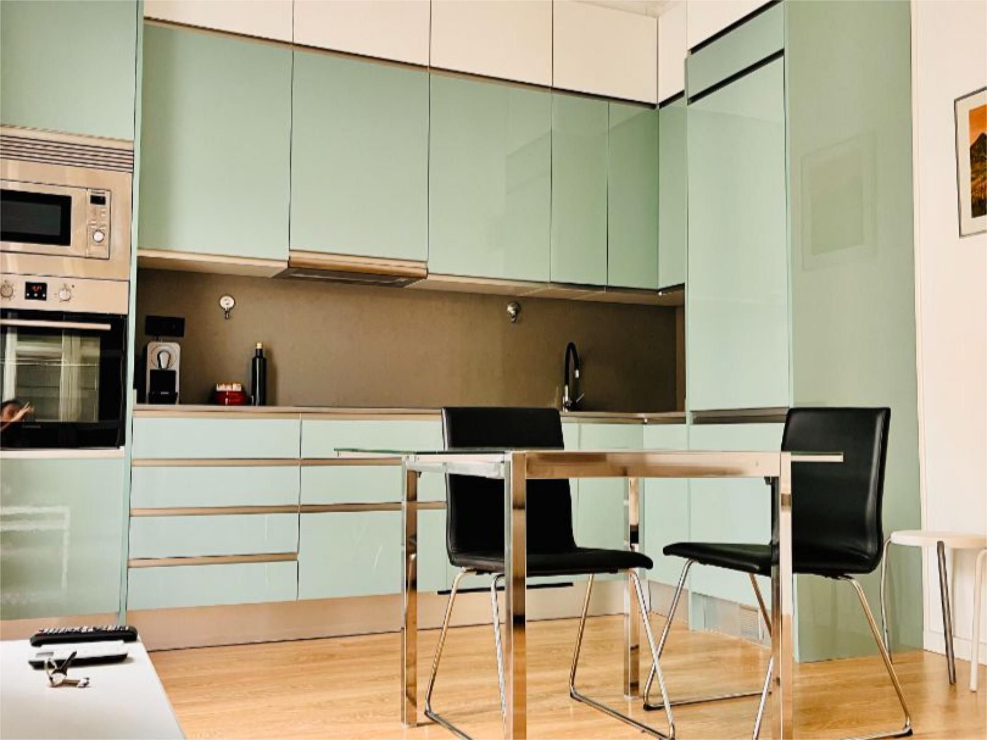 Kitchen of Flat to rent in  Barcelona Capital  with Air Conditioner, Heating and Parquet flooring