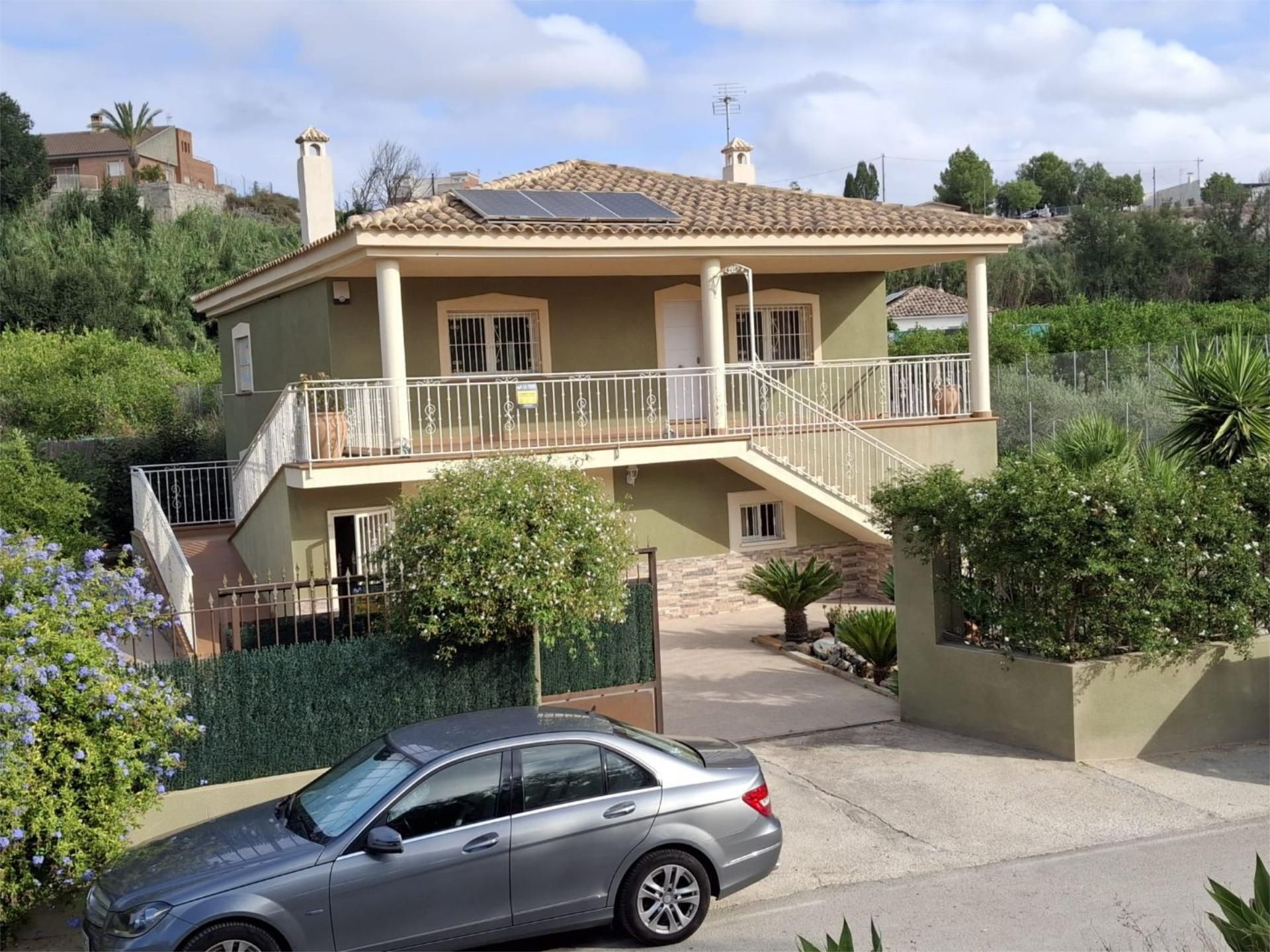 Vista exterior de Casa o xalet en venda en Albudeite amb Calefacció, Jardí privat i Terrassa