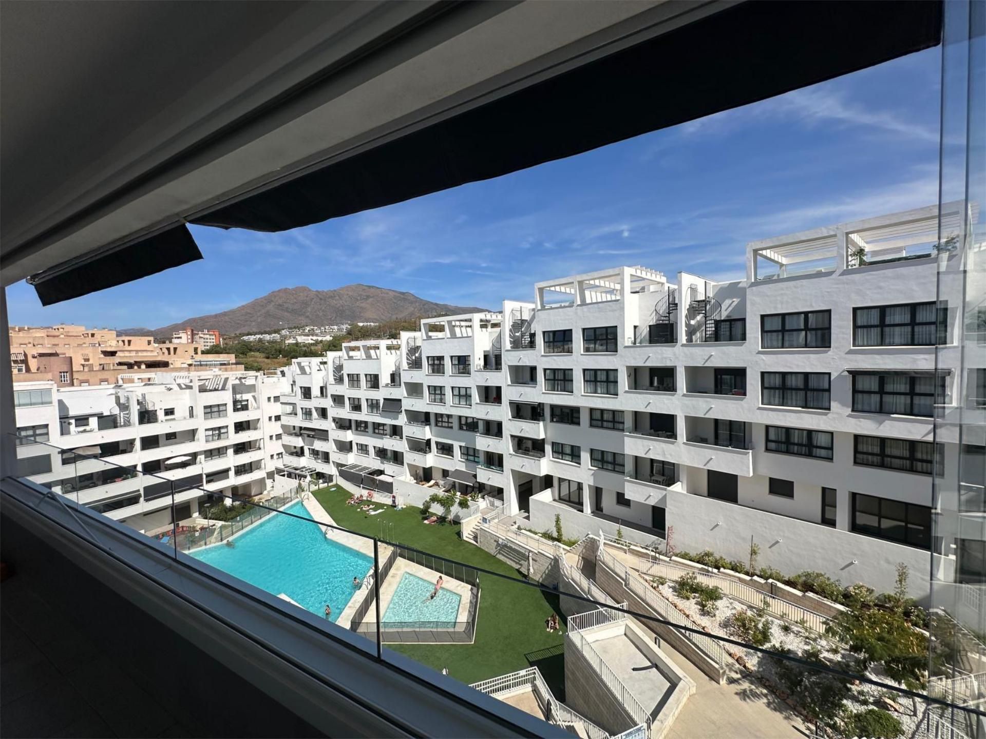 Exterior view of Flat for sale in Estepona  with Air Conditioner, Terrace and Swimming Pool