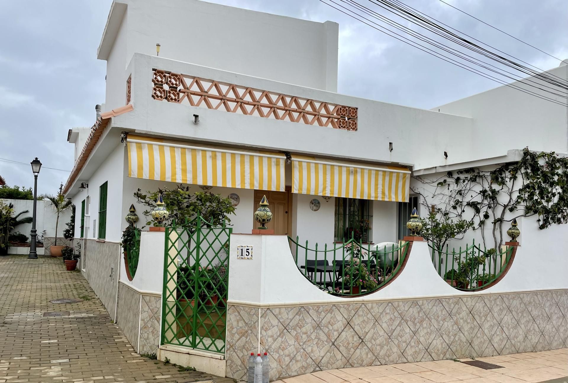 Exterior view of Single-family semi-detached for sale in Estepona  with Heating, Parquet flooring and Terrace
