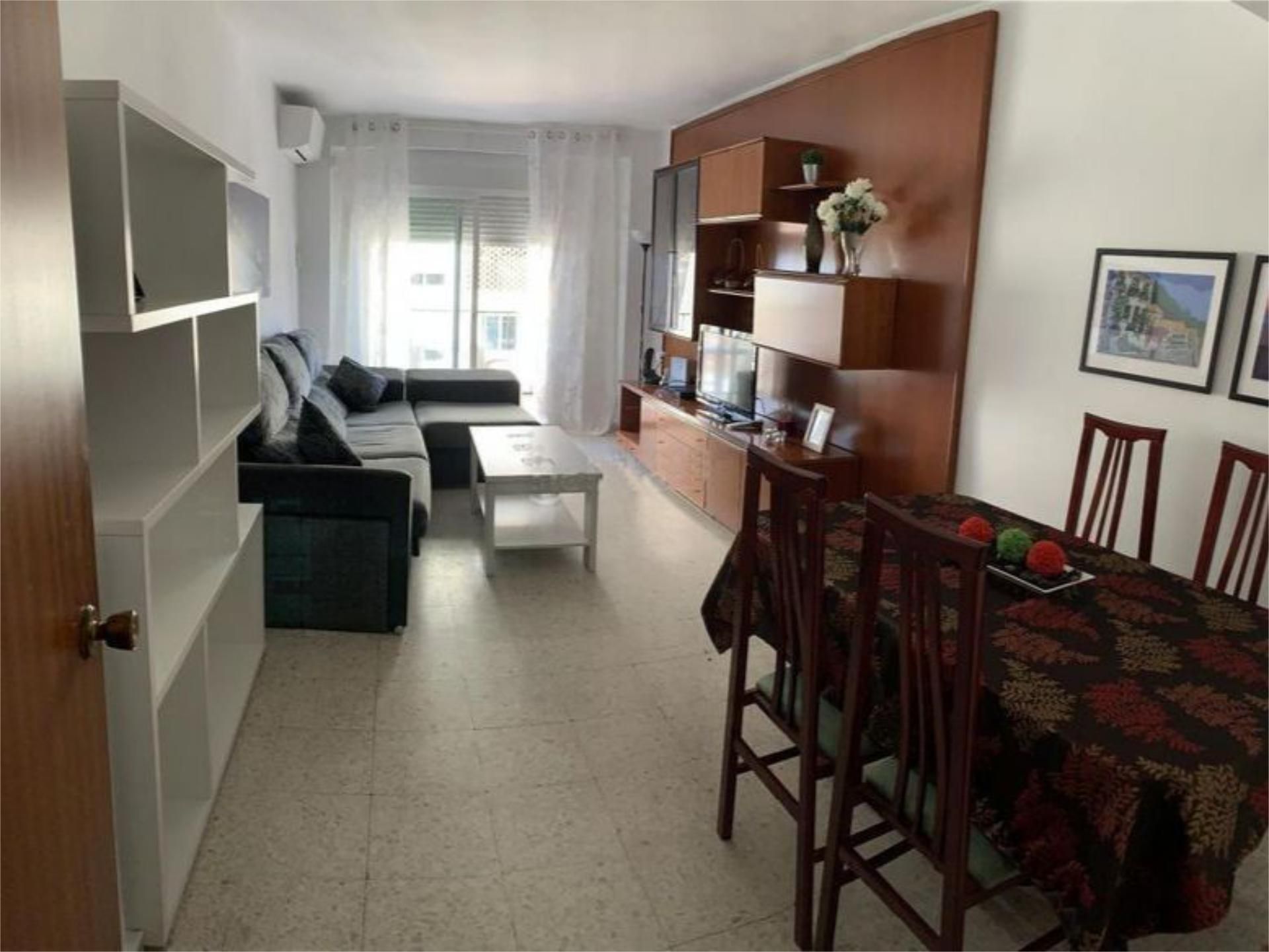 Sala de estar de Piso de alquiler en Málaga Capital con Aire acondicionado, Amueblado y Balcón