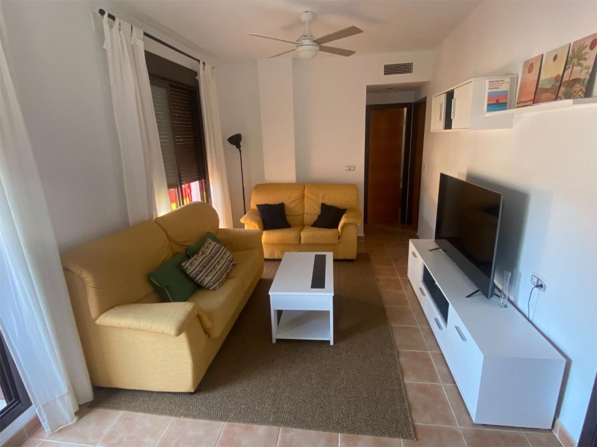 Living room of Flat to rent in Águilas  with Air Conditioner, Terrace and Swimming Pool