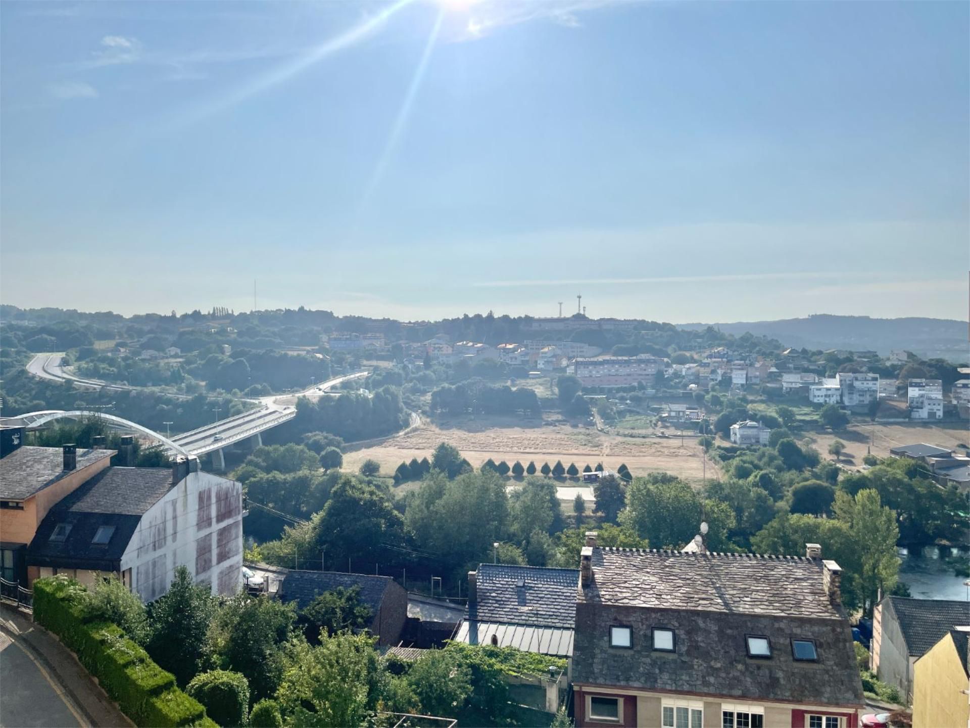 Exterior view of Flat for sale in Lugo Capital  with Terrace and Balcony