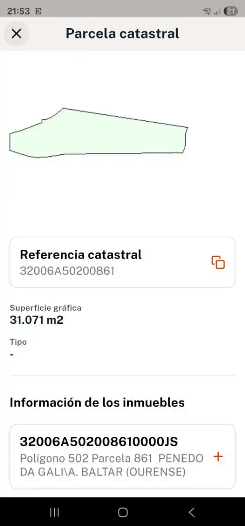 Terreno en venta en Lugar Gomariz, 32, Baltar Jardín de Terreno en venta en Baltar