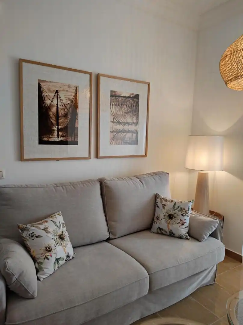Apartamento de alquiler en Calle Hermana Amparo, 1, Ayamonte ciudad Sala de estar de Apartamento de alquiler en Ayamonte con Aire acondicionado, Calefacción y Terraza