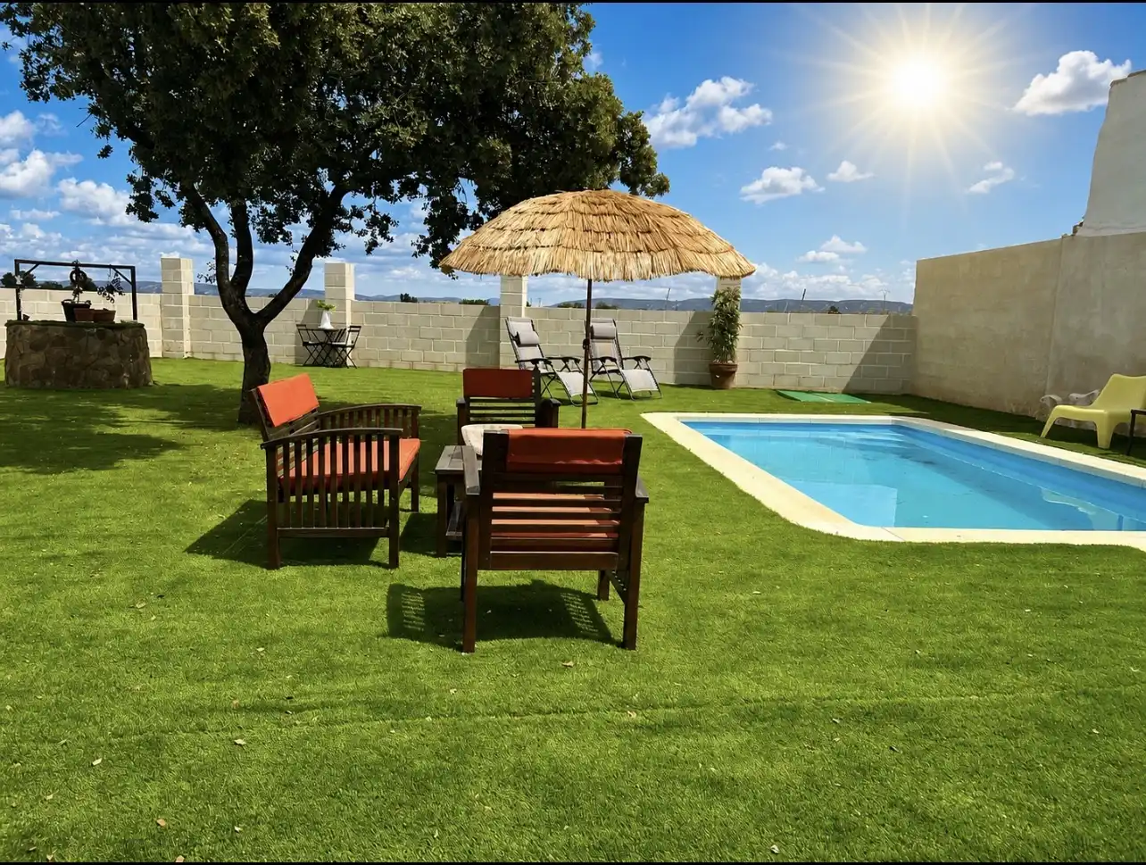 Terraza de Casa adosada en venta en El Robledo   con Aire acondicionado, Calefacción y Jardín privado