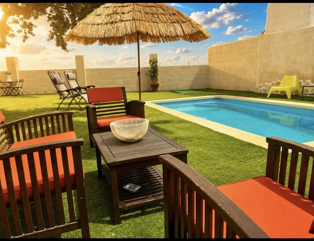 Terraza de Casa adosada en venta en El Robledo   con Aire acondicionado, Calefacción y Jardín privado
