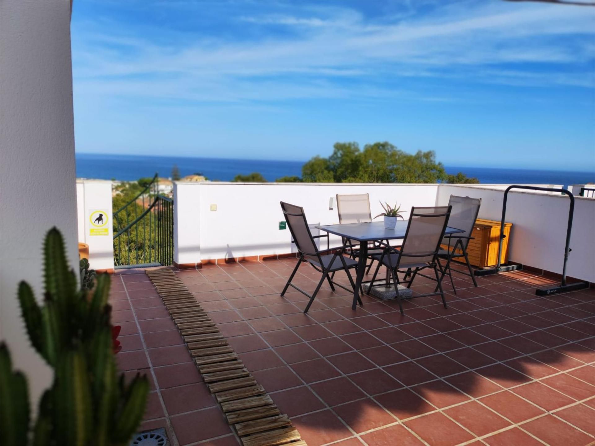 Terrace of Flat for sale in Mijas  with Air Conditioner, Private garden and Terrace