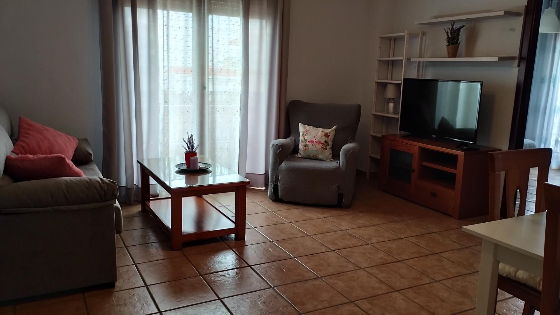 Sala d'estar de Apartament de lloguer en Almendralejo amb Aire condicionat, Calefacció i Moblat