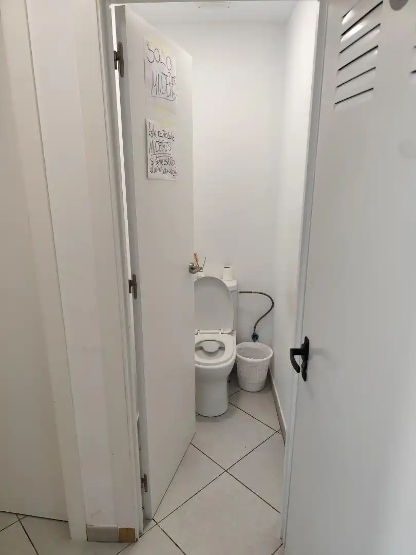 Room in Calle Grama, 8, La Camella Bathroom of Flat for share in Arona with Air Conditioner, Heating and Private garden
