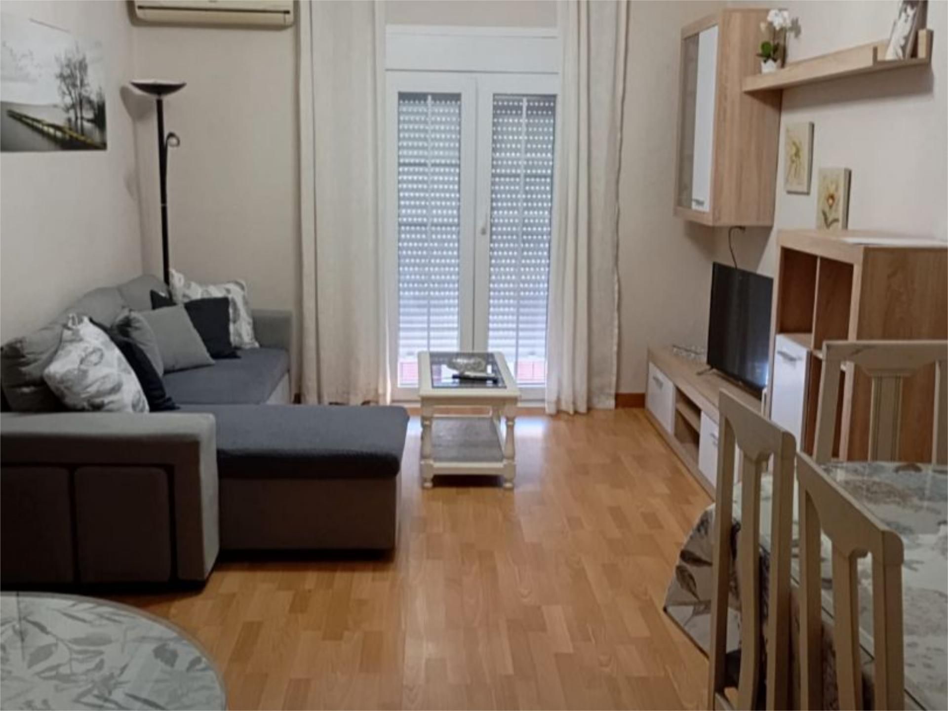 Sala d'estar de Pis de lloguer en Plasencia amb Aire condicionat, Terrassa i Balcó