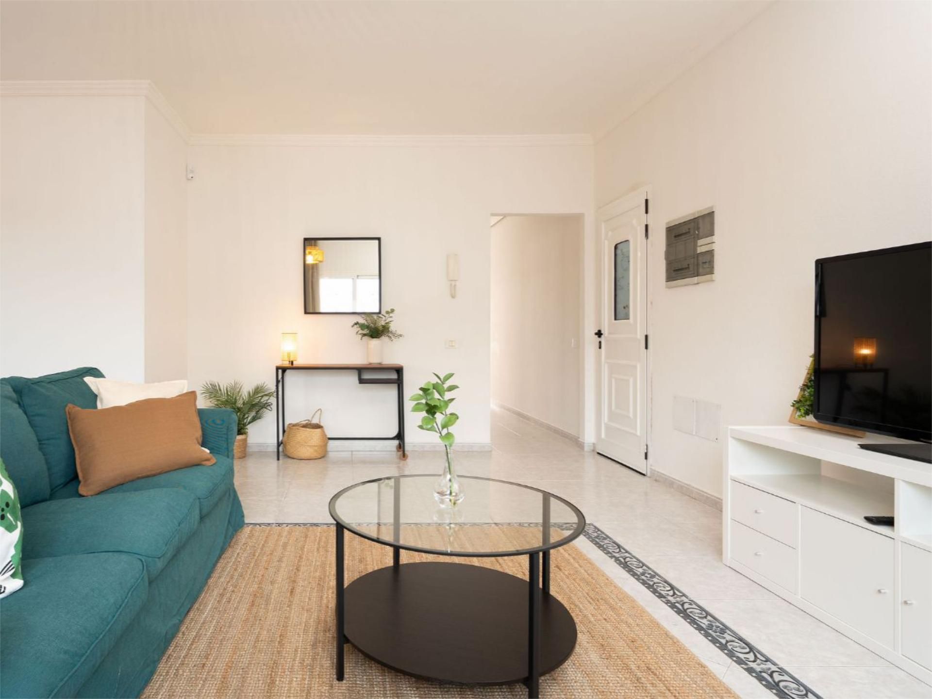 Living room of Flat to share in Ingenio  with Furnished