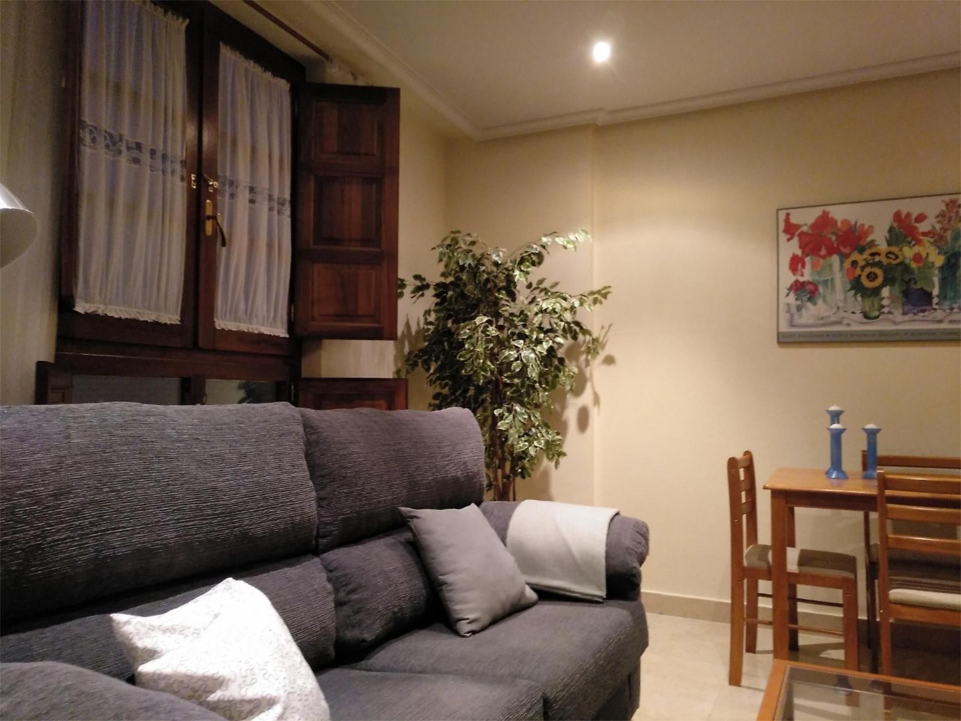 Living room of Apartment to rent in Benavente  with Heating, Parquet flooring and Furnished