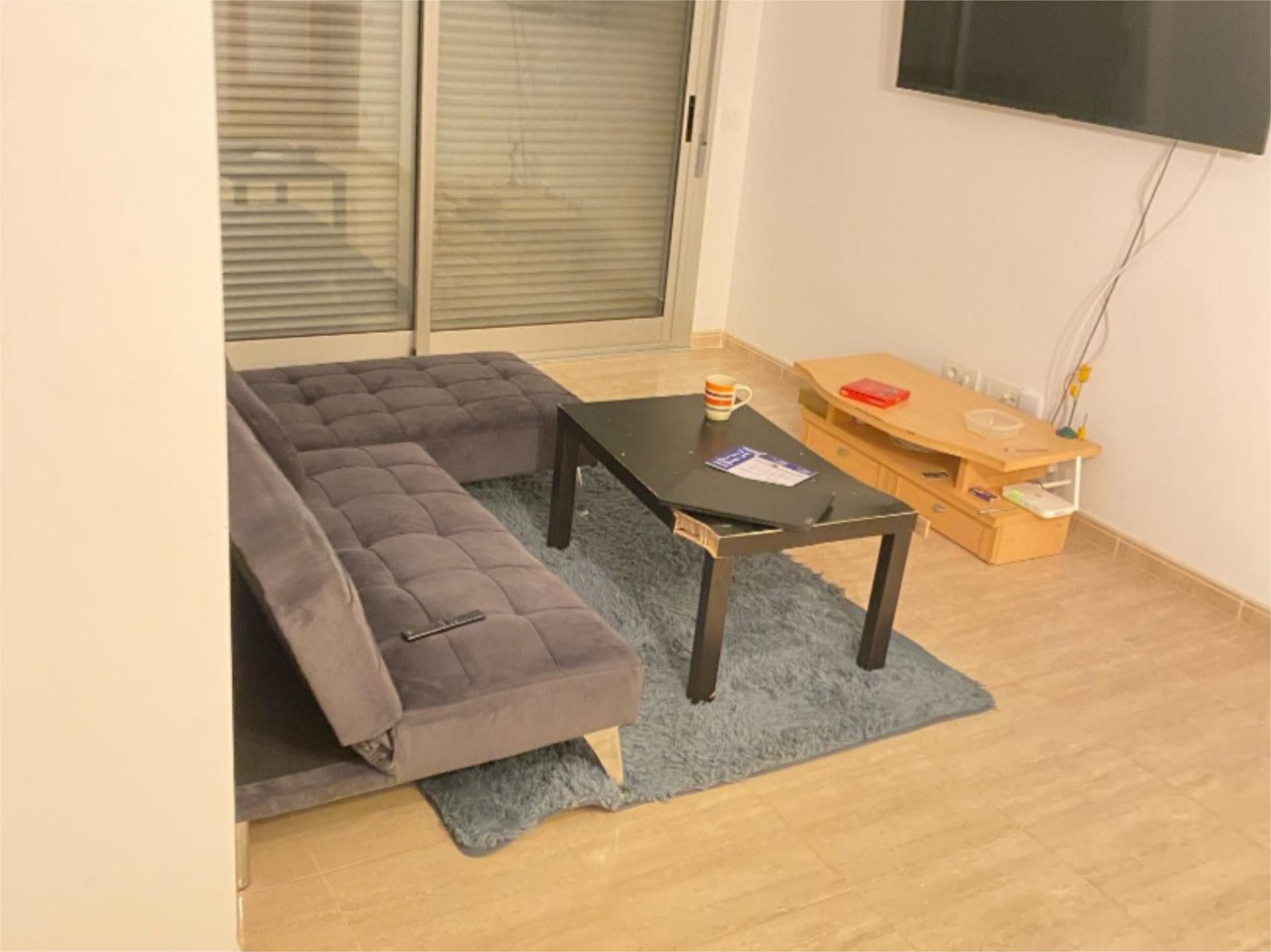 Living room of Flat to rent in L'Aldea  with Air Conditioner, Terrace and Furnished
