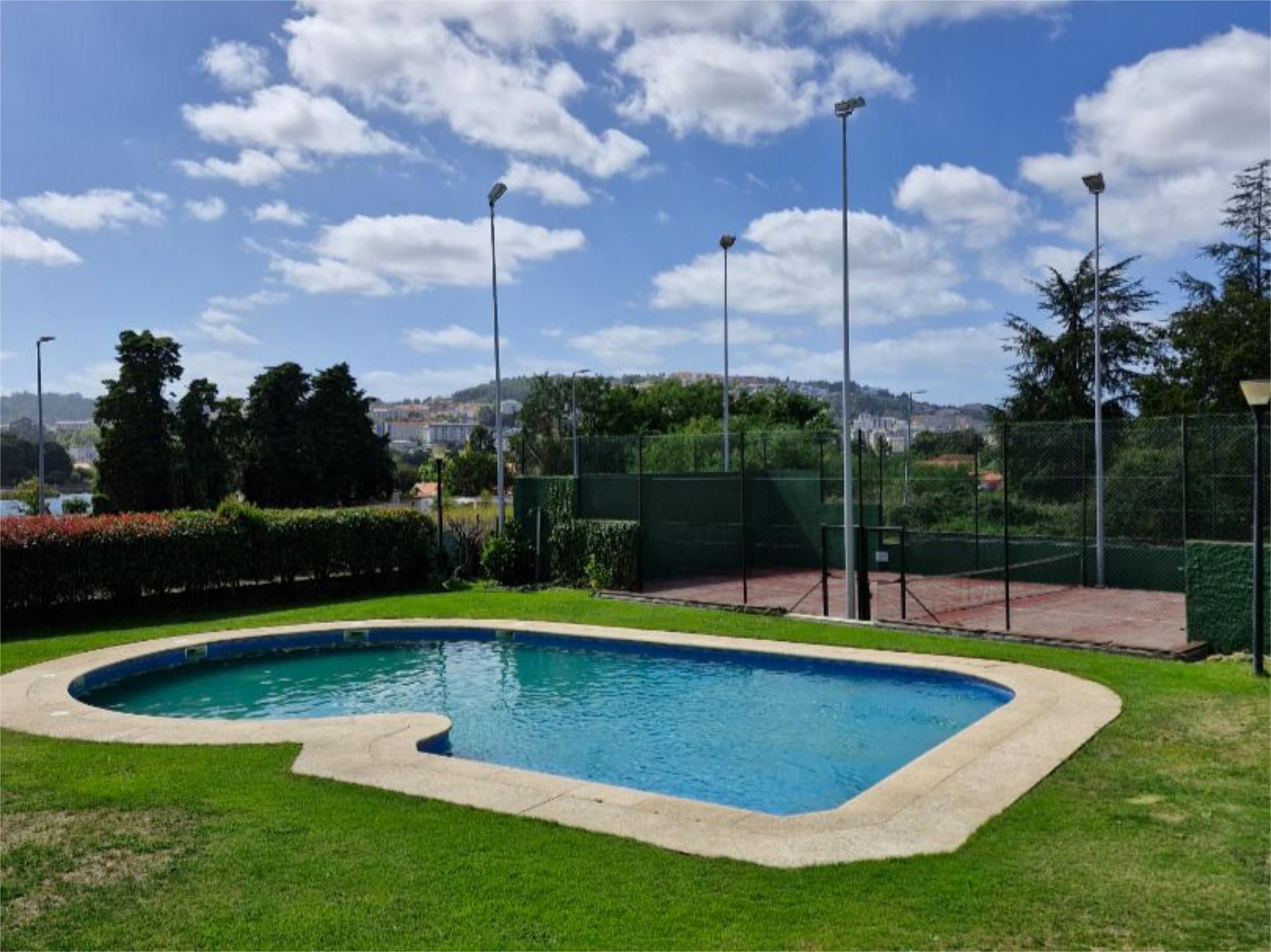 Swimming pool of Flat to rent in Oleiros  with Heating, Private garden and Terrace