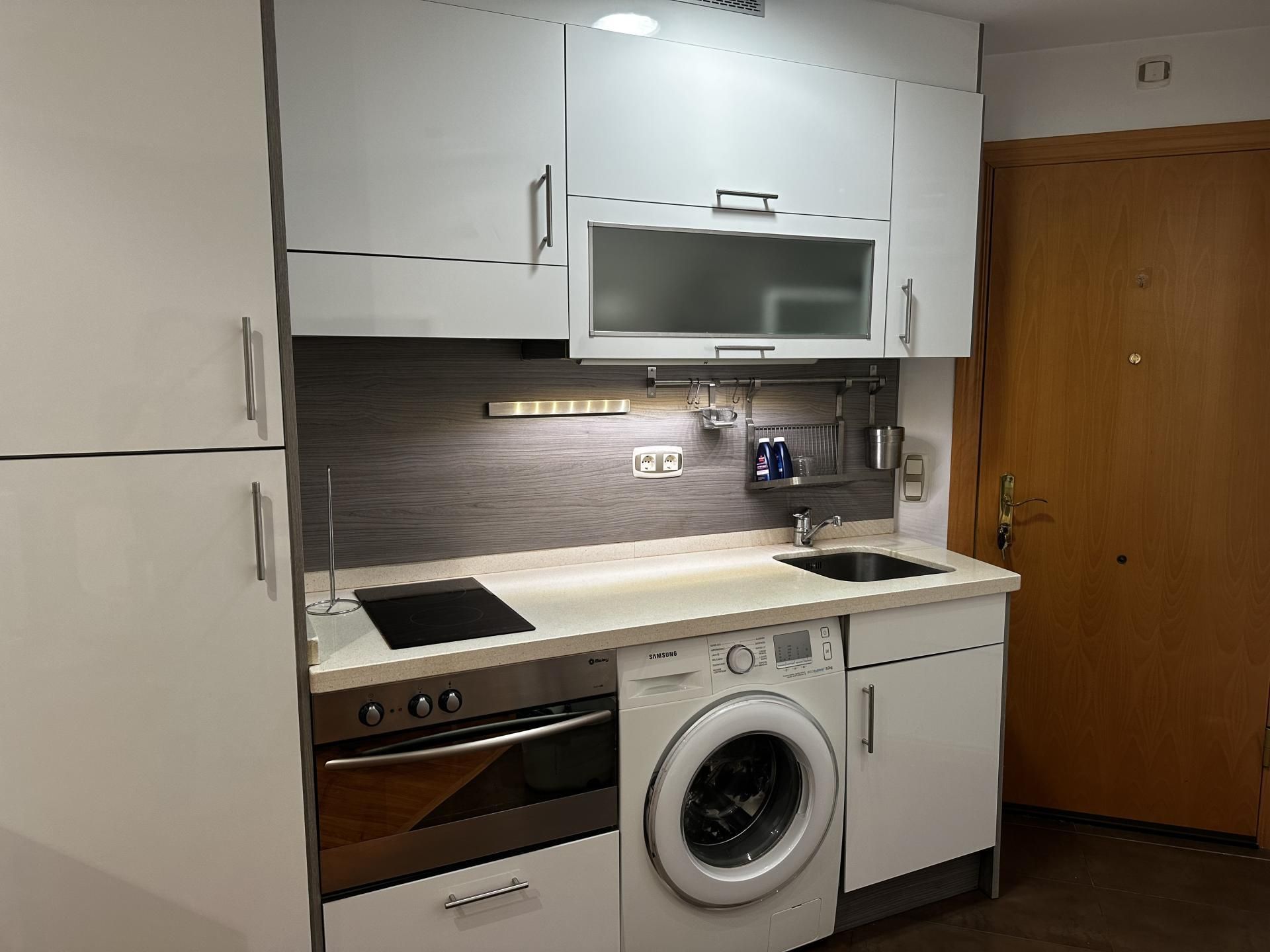 Kitchen of Flat for sale in Oviedo   with Balcony