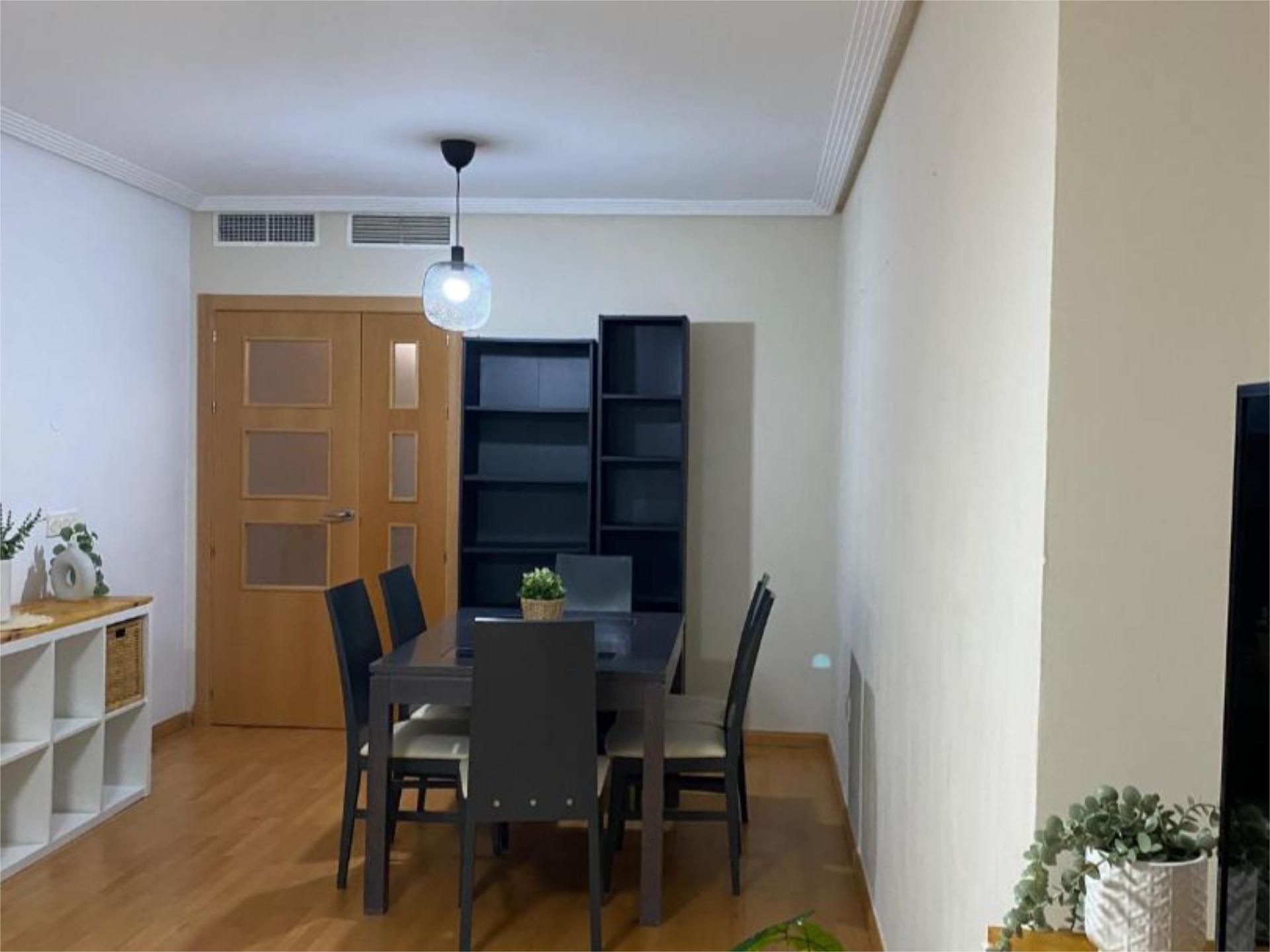 Dining room of Flat to rent in  Almería Capital  with Private garden, Parquet flooring and Swimming Pool