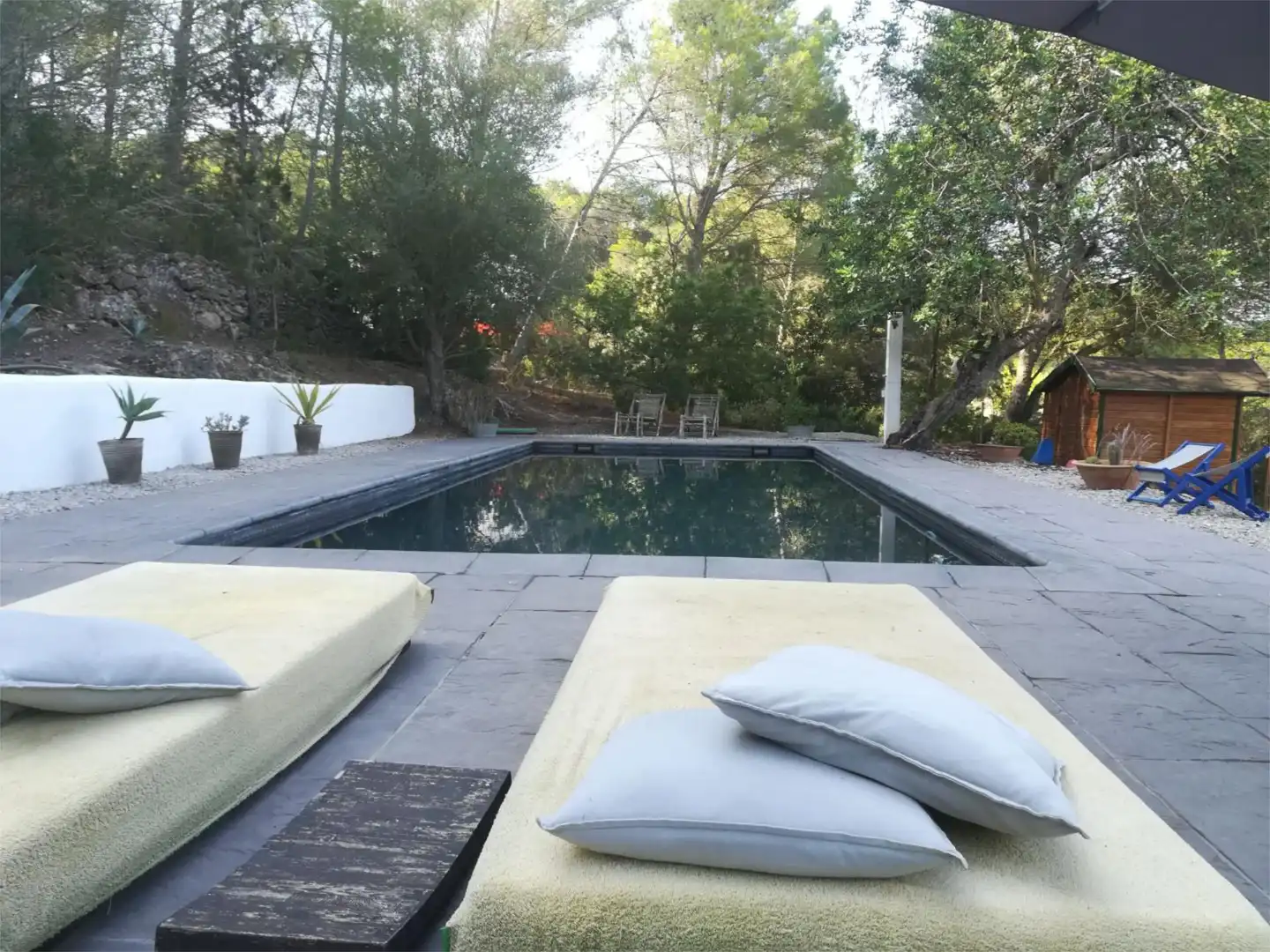 Swimming pool of Houses for rent in Sant Joan de Labritja  with Air Conditioner, Private garden and Terrace