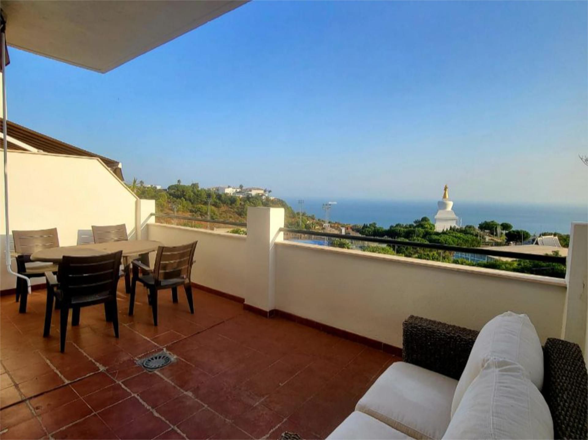 Terrace of Flat to rent in Benalmádena  with Air Conditioner, Terrace and Storage room