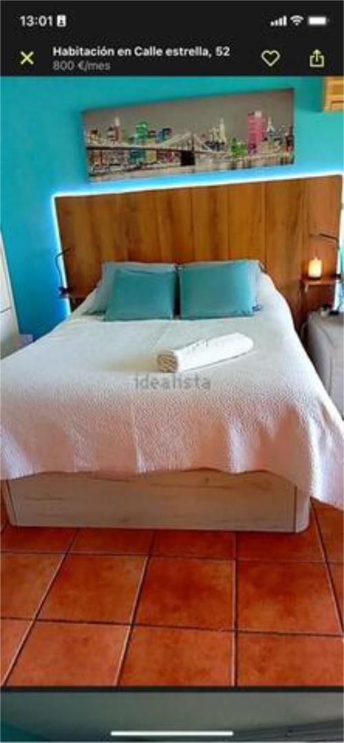 Dormitori de Loft de lloguer en Badalona amb Terrassa i Moblat