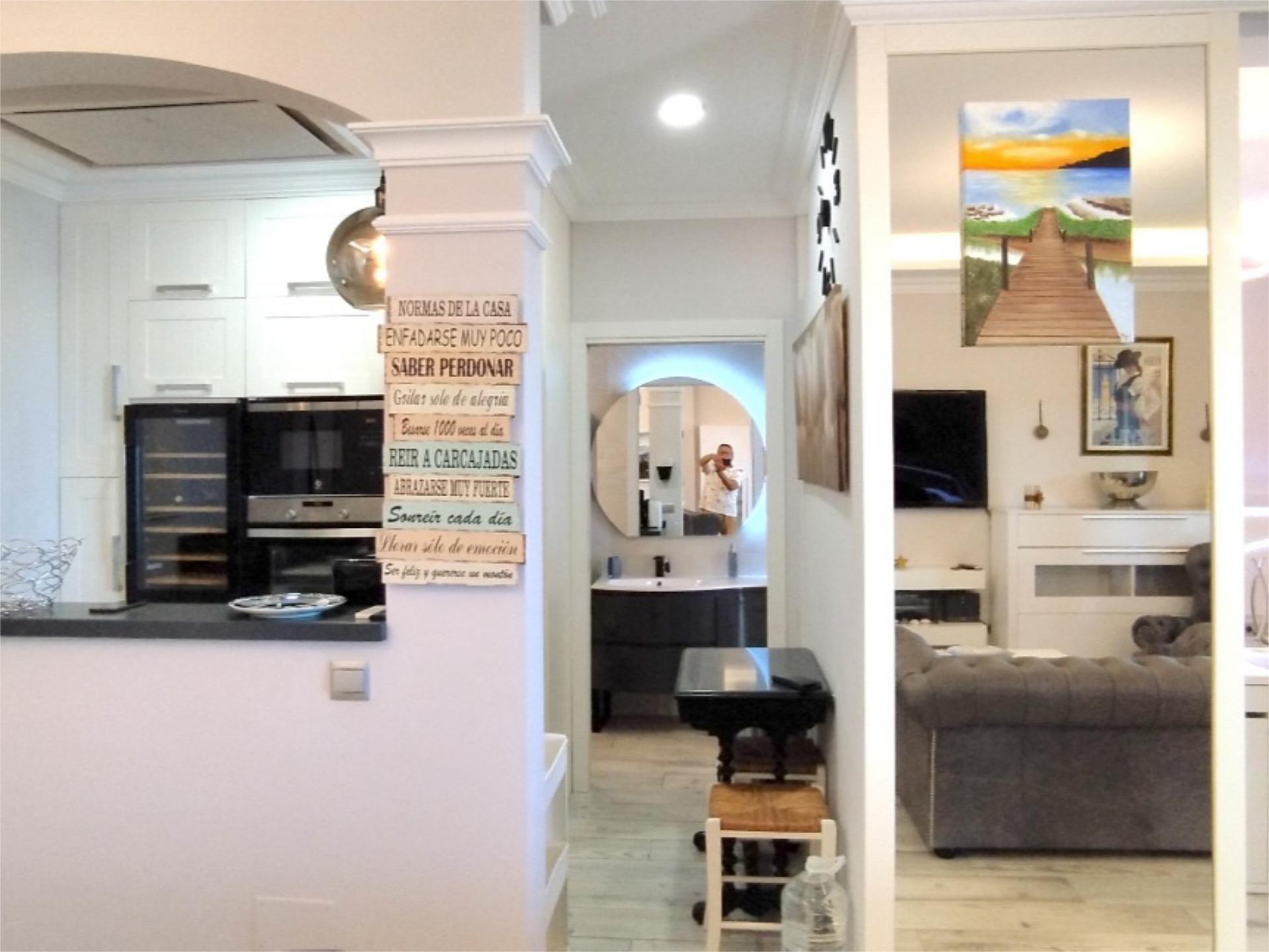 Kitchen of Flat to rent in Mijas  with Air Conditioner, Heating and Private garden