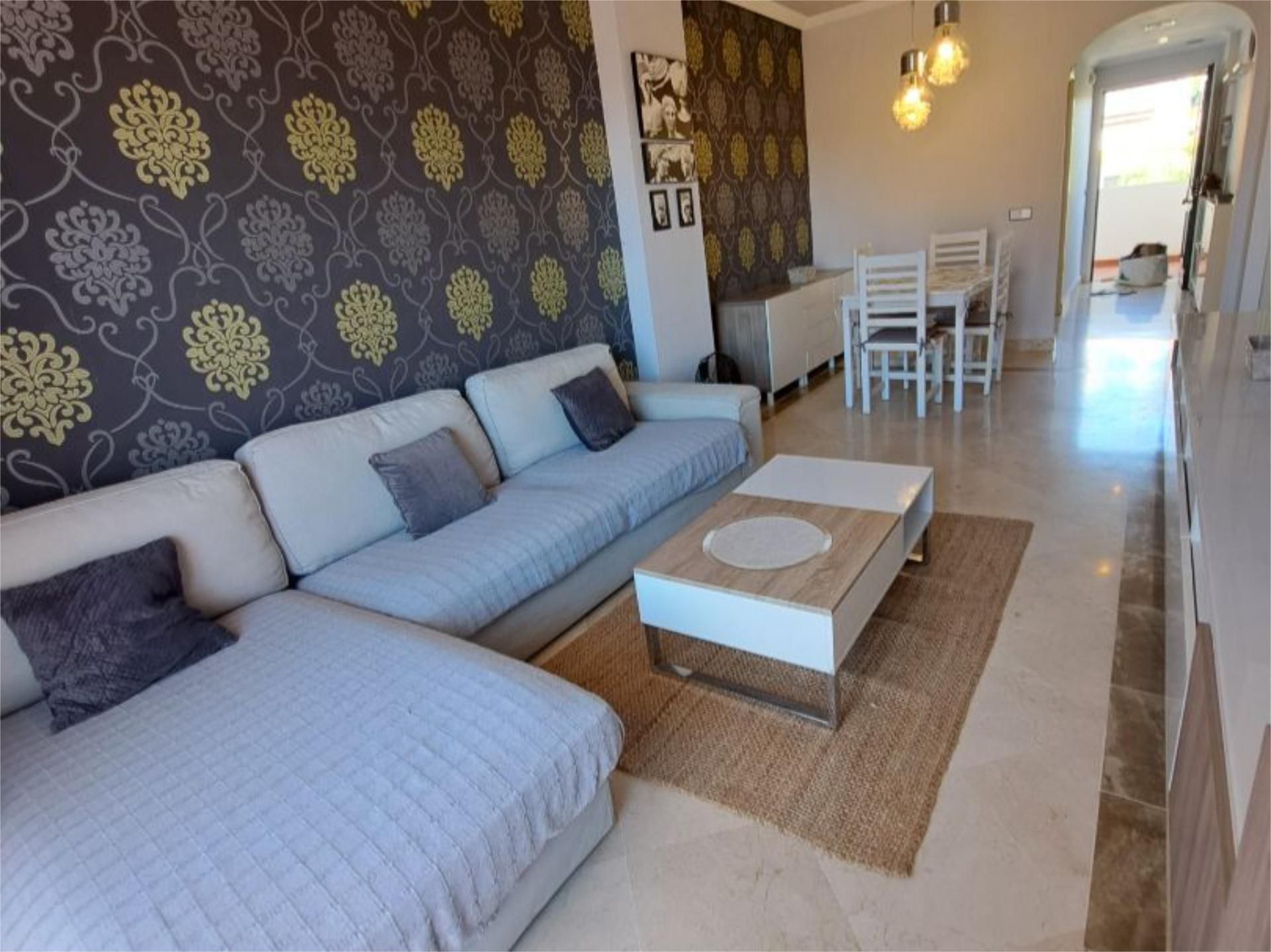 Living room of Flat to rent in Mijas  with Air Conditioner, Heating and Private garden