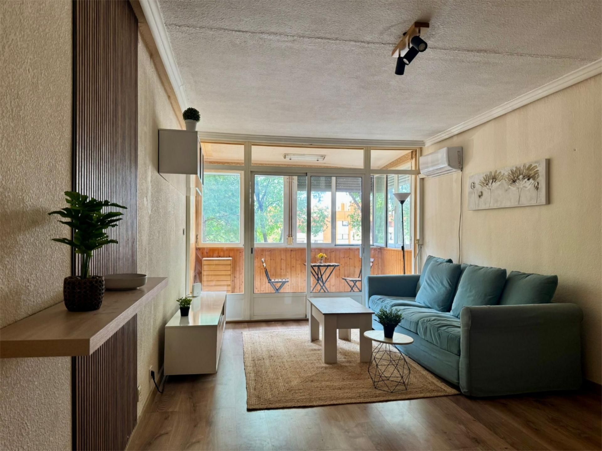 Living room of Flat to share in Guadalajara Capital  with Air Conditioner, Heating and Parquet flooring