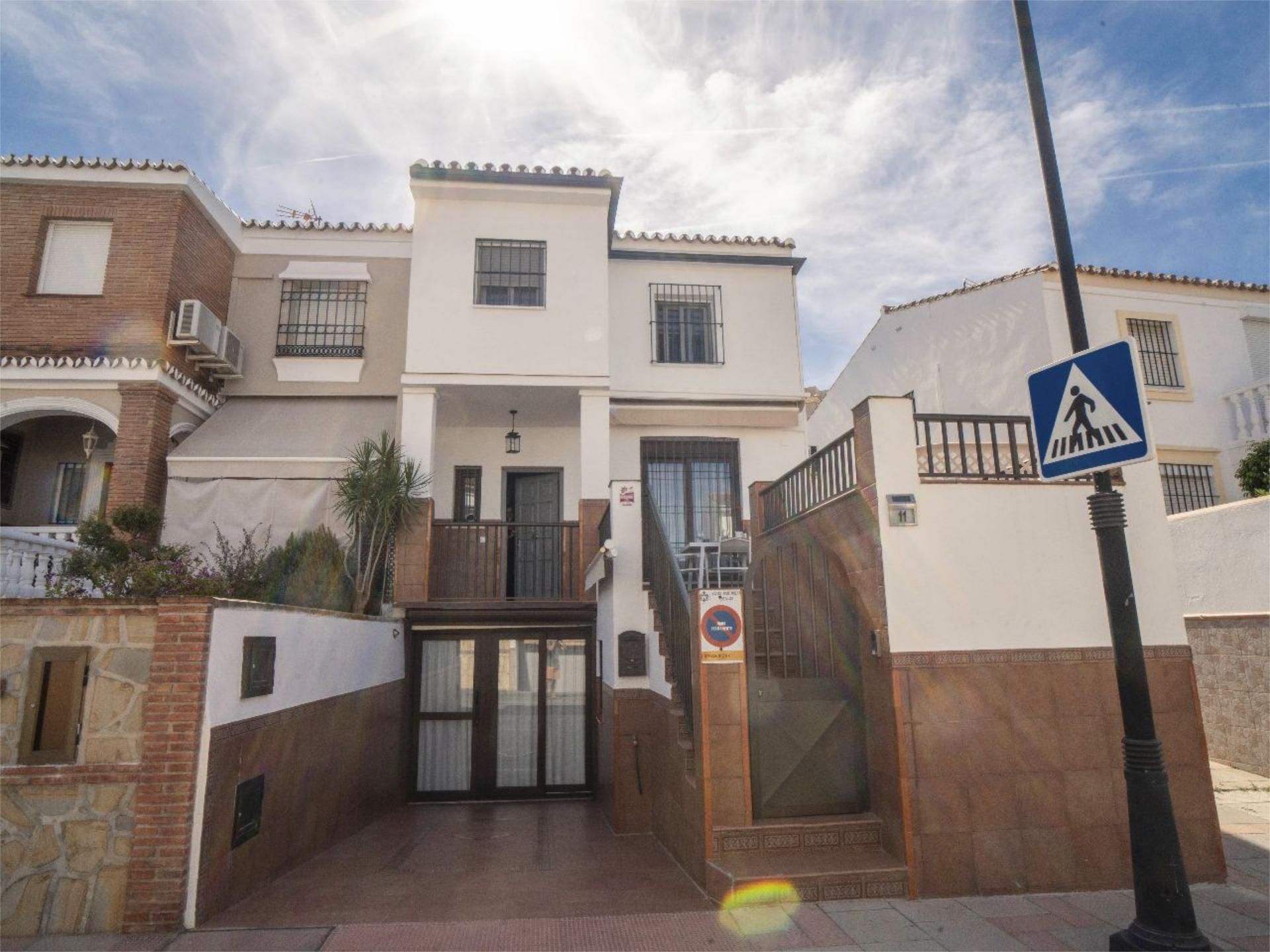 Exterior view of Single-family semi-detached for sale in Mijas  with Air Conditioner, Terrace and Storage room