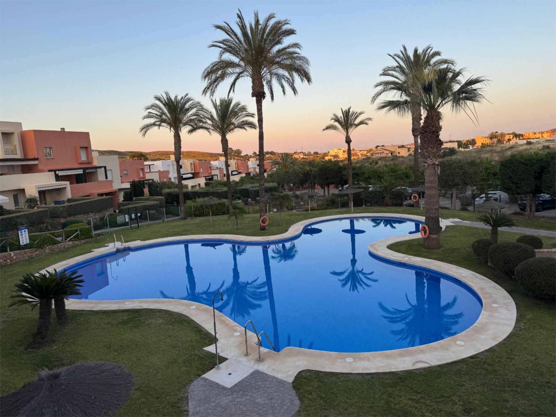 Swimming pool of Duplex to rent in Vera  with Air Conditioner, Private garden and Terrace