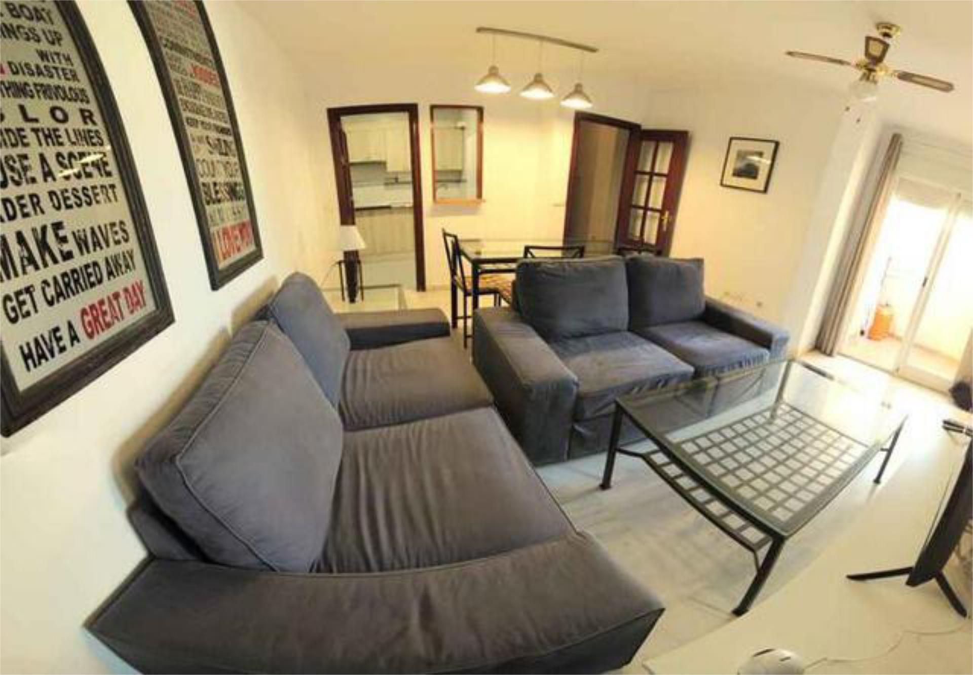 Living room of Flat to rent in Málaga Capital  with Heating, Private garden and Terrace