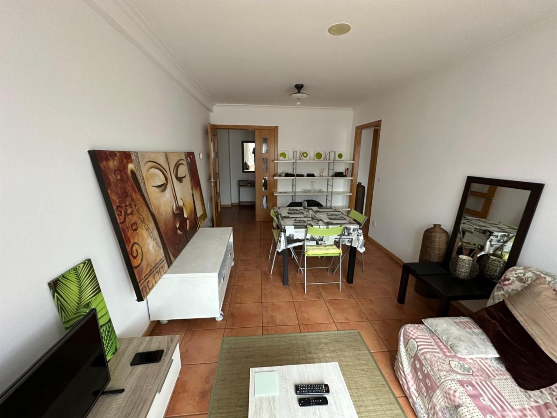 Sala d'estar de Pis de lloguer en Vilagarcía de Arousa amb Calefacció, Parquet i Terrassa