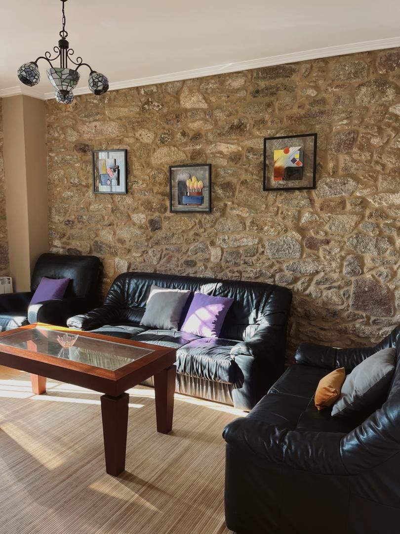 Living room of Flat to rent in Cee  with Balcony